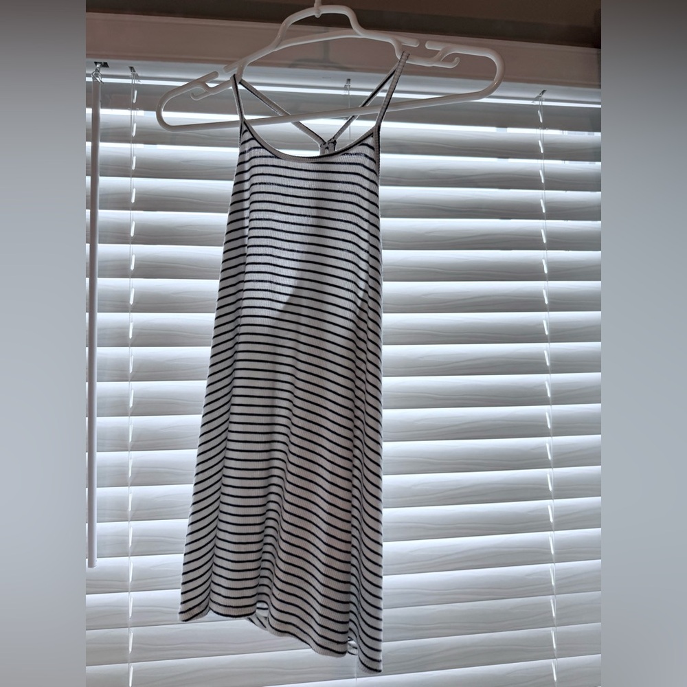 Old Navy Blue and White Striped Tank - Small
